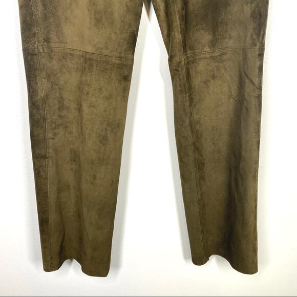 VINTAGE Genuine Leather Suede Brown 90s INC 8 - Picture 4 of 7